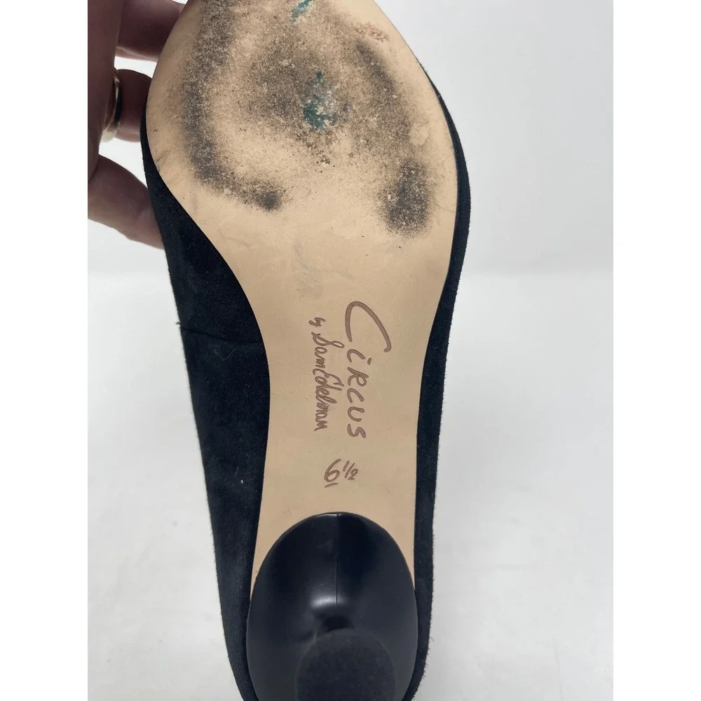 Circus‎ by Sam Edelman Kitten Heels Womens 6.5 Black Excellent Rhinestone Bow